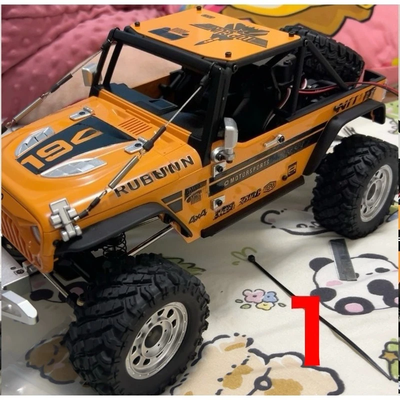 For MJX Hyper Go H12Y 1/12 RC Crawler Decals Graphics Set, Scale Sticker Sheet for RC Car Body Shell Appearance Upgrade Parts