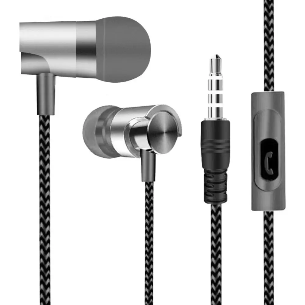 Portable 3.5mm In-ear Headphones in Ear Stereo Wired Headset Noise Canceling High Definition Earbuds