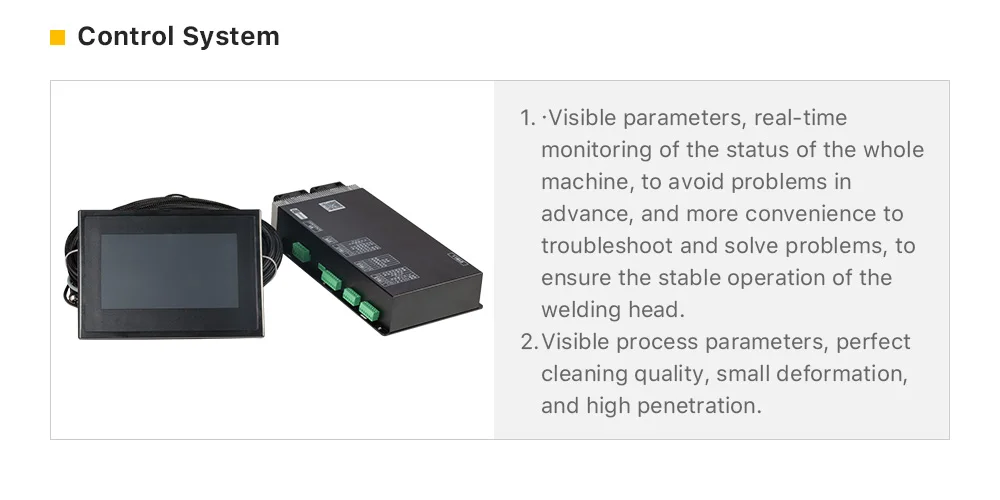SUP22C Handgehaltener Laserreinigungskopf 1064nm 50/60Hz mit Hydrokühlung Kompatibel mit Verschiedenen Arten von Faserlasern – Detail 4