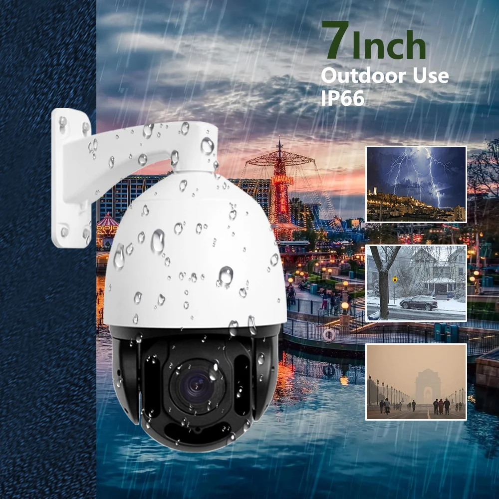 Guard Tools UNV AI IP Camera 8MP 4K AI Detection Auto Tracking POE PTZ Dome Camera Rotative Professionnel  Security Camera