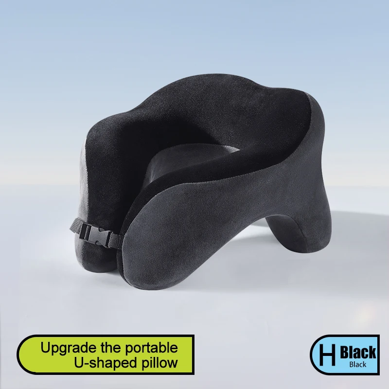 Travel Neck Pillow Slow Rebound Memory Foam U-shaped Pillow Comfortable Soft Car and Airplane Neck Pillow Office Nap image 3