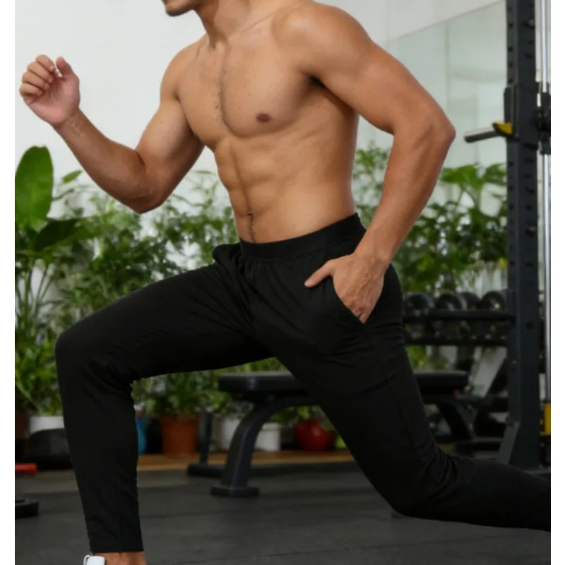 

Men's Autumn Winter Fleece Lined Running Pants Loose Quick Dry Sports Pants with Training Fitness Fashion Sweatpants