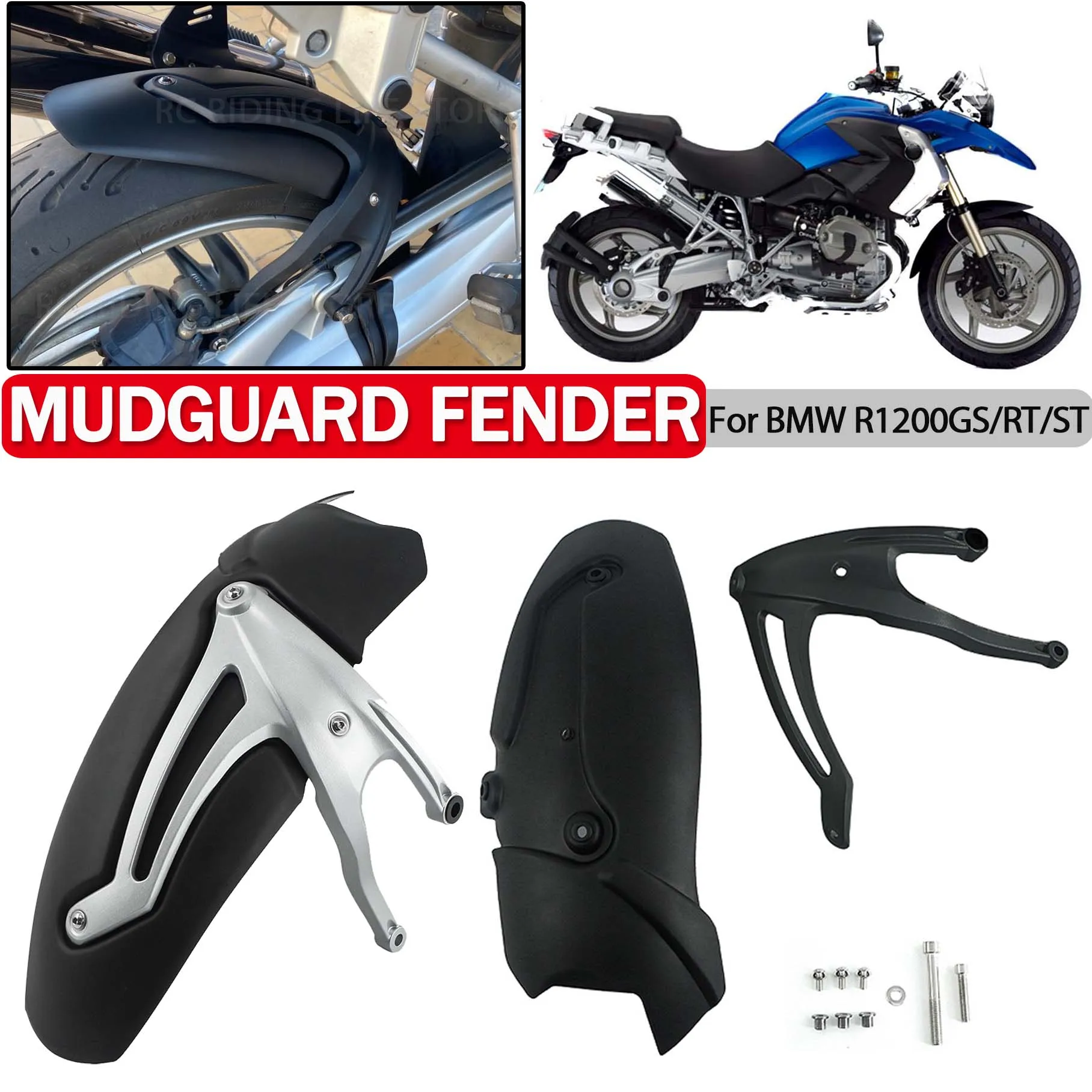 

Motorcycle Rear Fender Mudguard For BMW R1200GS OC ADV 2005-2015 R1200RT R1200ST R1200 GS RT ST Tire Hugger Splash Guard Cover