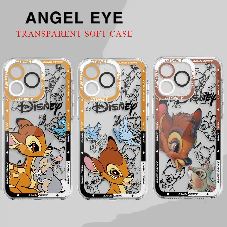 Disney Bambi Deer Phone Case for Apple iPhone 15 16 Pro XS Max 13 14 Plus XR SE 7 8 12 11 Pro plus Matte