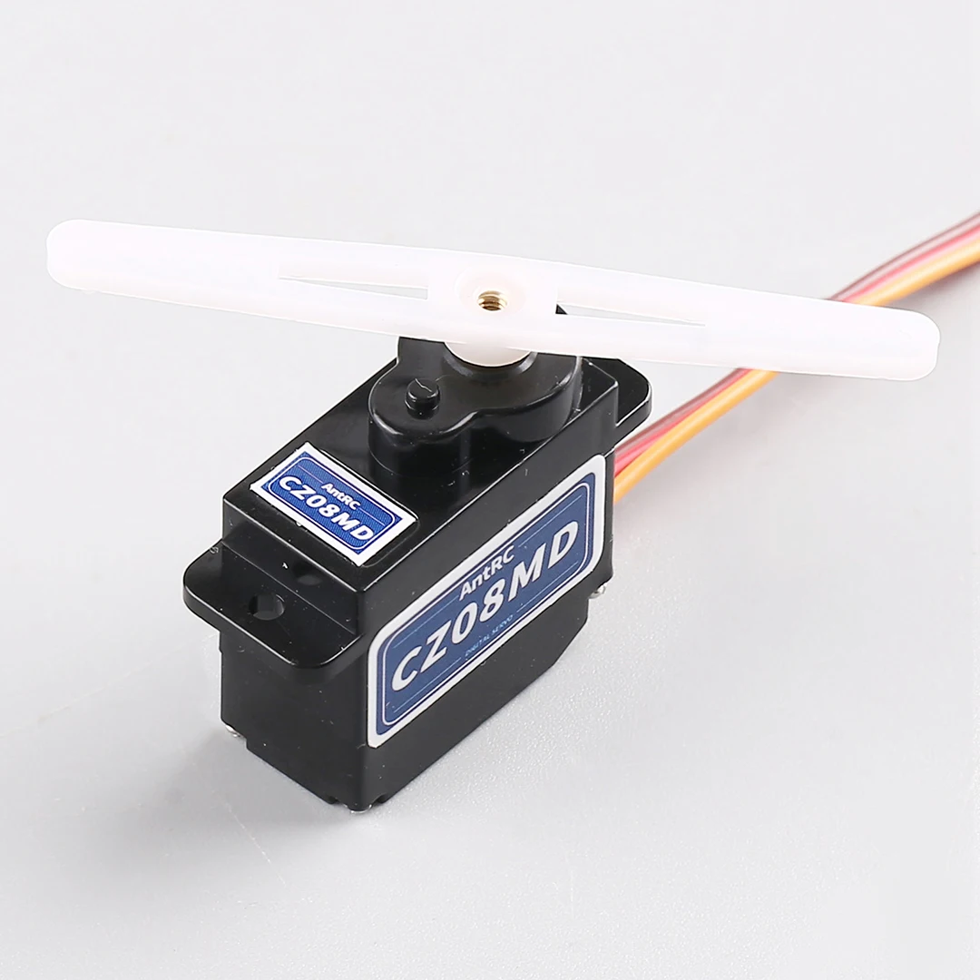 9/12g High Torque Digital Servo AntRC CZ08MD with Metal Gears, 4.8V~6V RC Fixed Wing Application