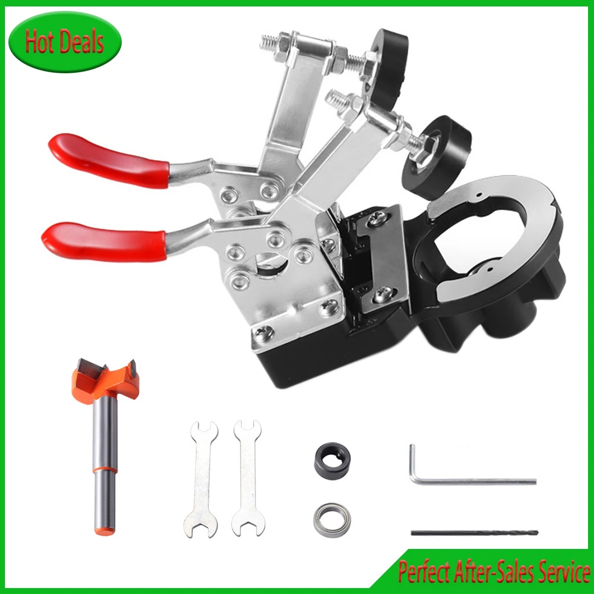 

35MM Hinge Drilling Clamp Woodworking Drilling Guide Locator Pin Clamp Door Cabinet Cabinet Hole Opener Hidden Hinge Clamp