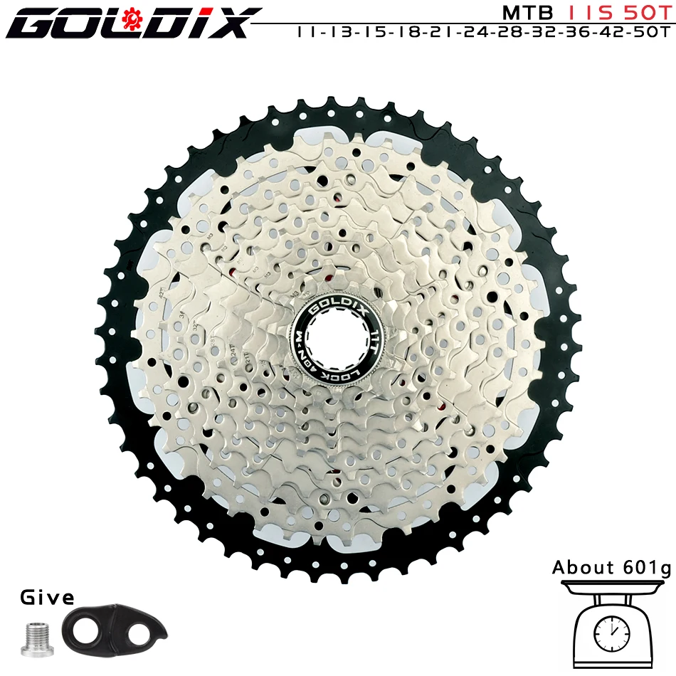 GOLDIX MTB Cassette K7 8/9/10/11/12 Speed 36/40/42/46/50/52T SUNSHINE Bicycle Freewheel Bicycle Sprocket for Shimano/SRAM