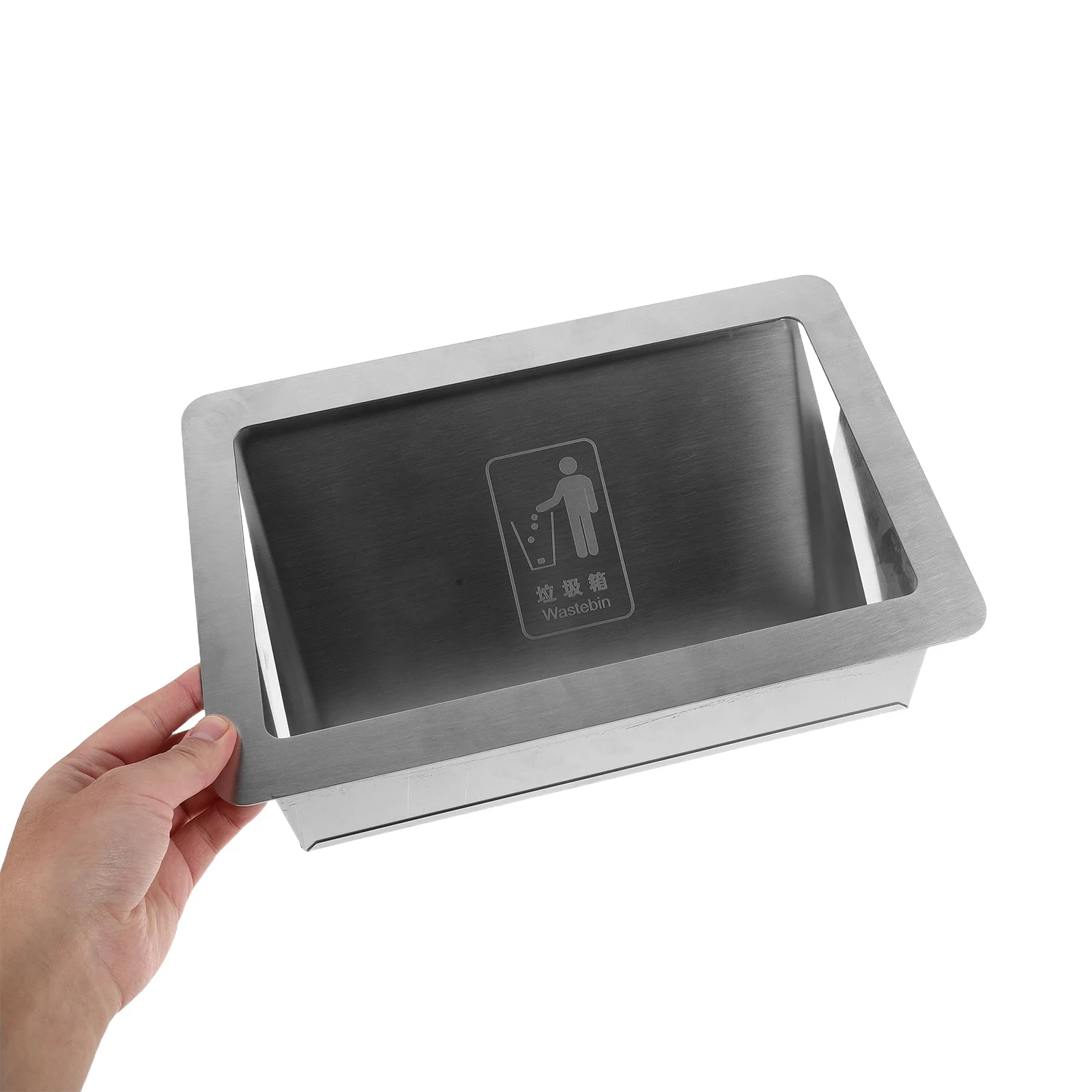 

Встраиваемая крышка мусорного отсека, встроенная крышка мусорного бака из нержавеющей стали, боковое отверстие, замена крышки кухонного бака, коммерческая