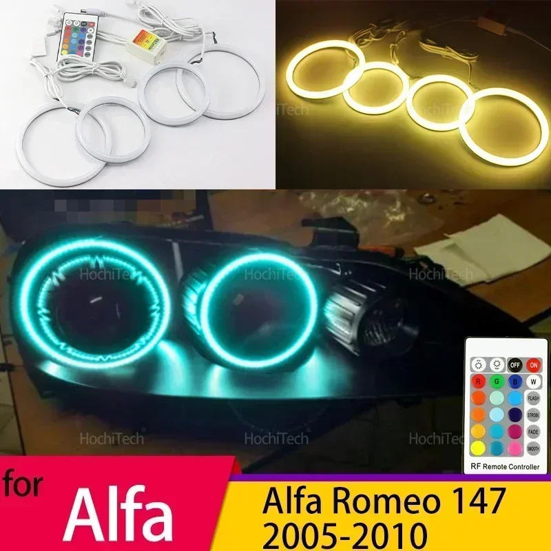

High Quality for Alfa Romeo 147 2005 2006 2007 2008 2009 2010 Daytime Light - RGB Color Cycling & Adjustable Brightness Levels