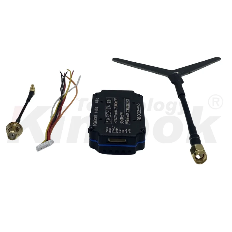 1.3Ghz 20km FPV Video Transmitter 5W VTX & VRX 32 Channels Analog Wireless Transmission