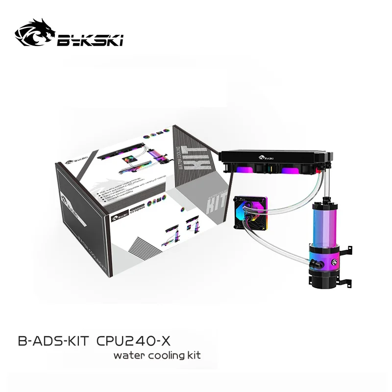 

Bykski B-ADS-KIT-X MOD, мягкая трубка, набор медного водяного охлаждения для процессора, быстрая Детализация, фитинги, трубки, насоса, резервуара, радиатора