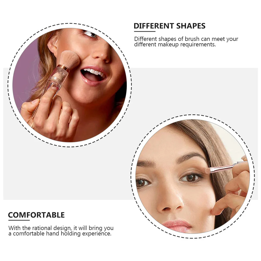 مجموعة واحدة من فرش المكياج - مجموعة فرش في واحد لأدوات مكياج محمولة لبودرة مزج كريم الأساس #6