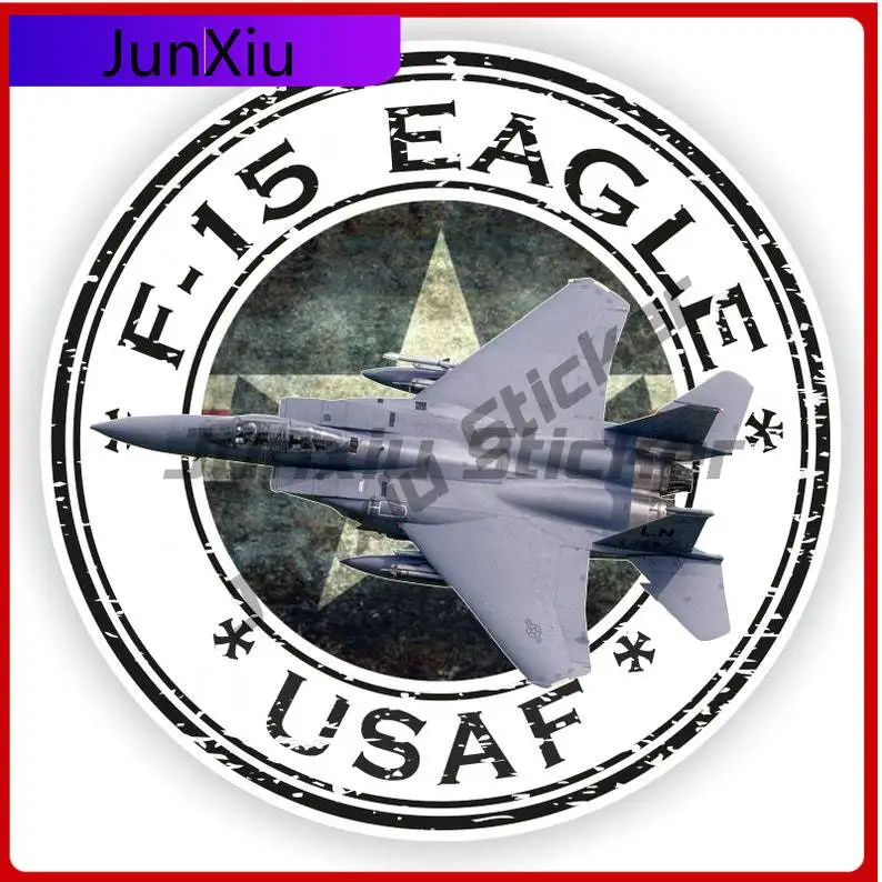 

F-15 Eagle U.S.A.F. Funny Wall Unique Boat Helmet Scratch Cover Auto Accessories Vinyl Decal For Car Truck SUV Window Bumper