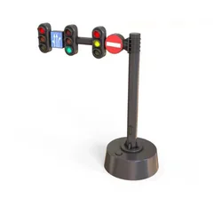 Children's toys, preschool safety education simulation, traffic signal lights, road signs, gas stations, car models, children pr