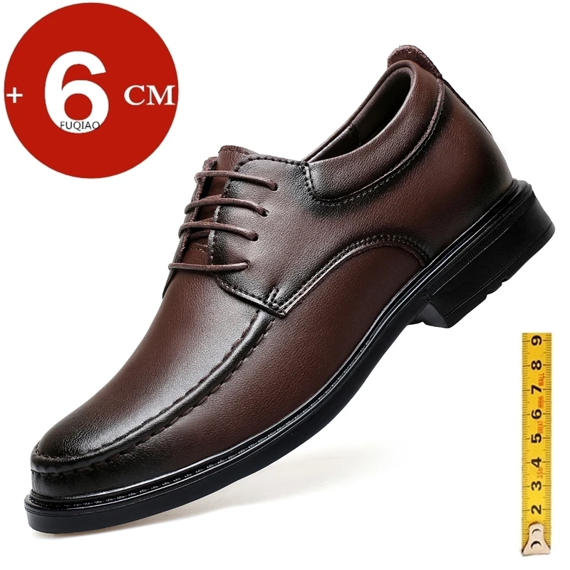 

Мужские кожаные туфли-увеличители роста на 6 см: деловые, повседневные, для офиса, свадьбы, вечеринок