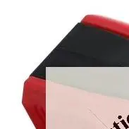 قطع حواف الطلاء الأحمر في جدار بلاستيكي داخلي للمنزل مع وسادة شعيرات نايلون وحواف رسم زاوية وحواف #1