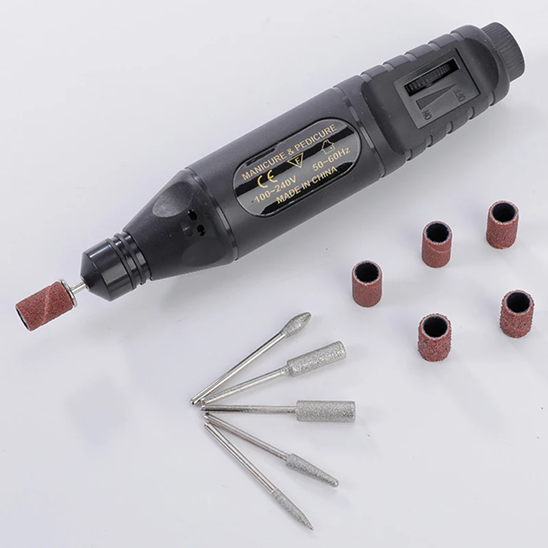 HALAIMAN Professional Material Nail Drill Machine Electric Nail Sander Milling Cutter For Manicure Set Driller Nail Accessories