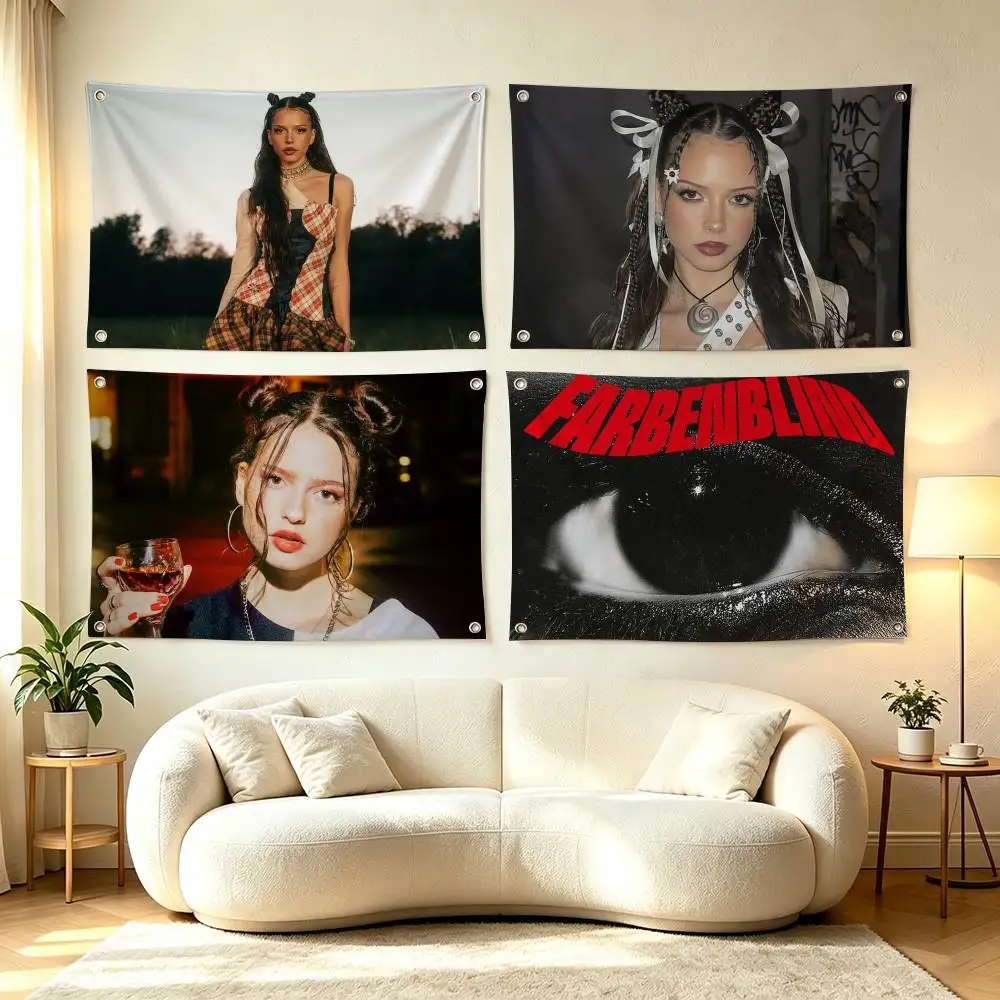 Singer N-nina Chuba  Flags Wall Hanging Tapestry Outdoor Garage Room Decorative flag Background Blanket