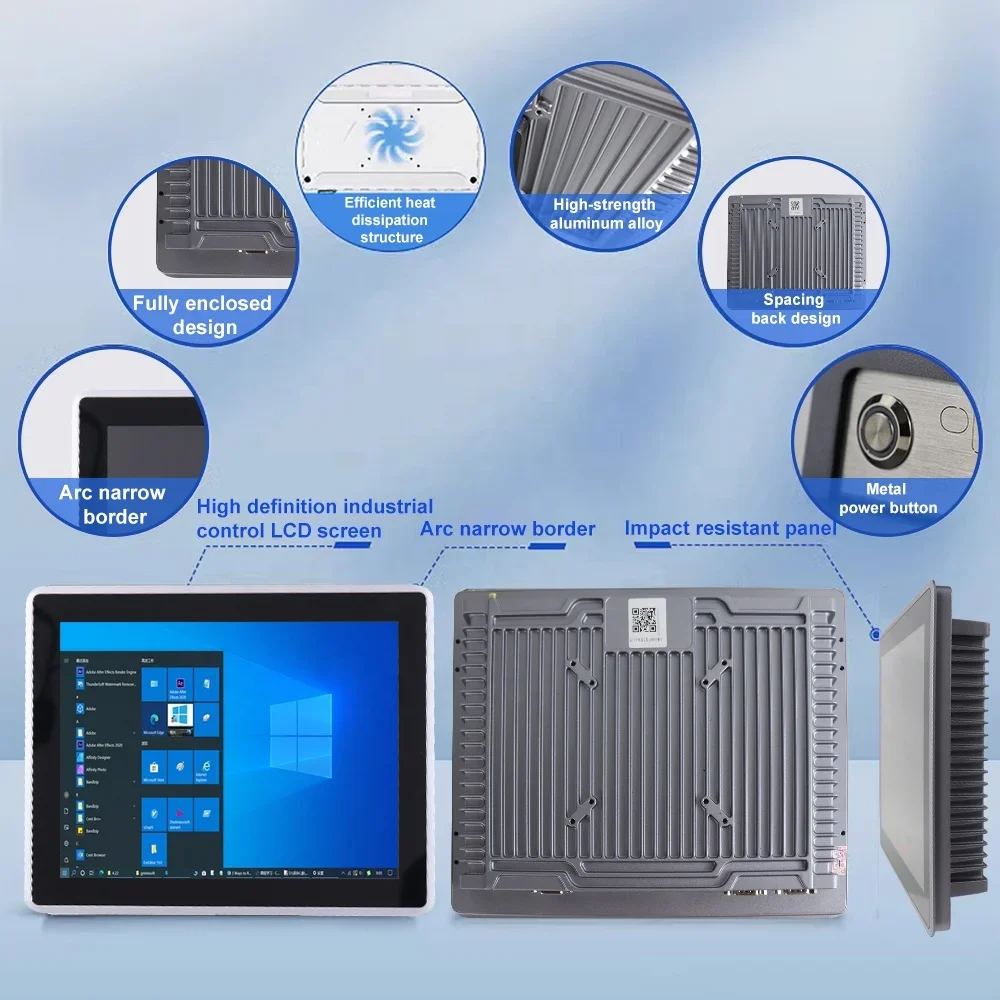 High quality and cheap all-in-one PC fully fit embedded computer industrial touch screen PC