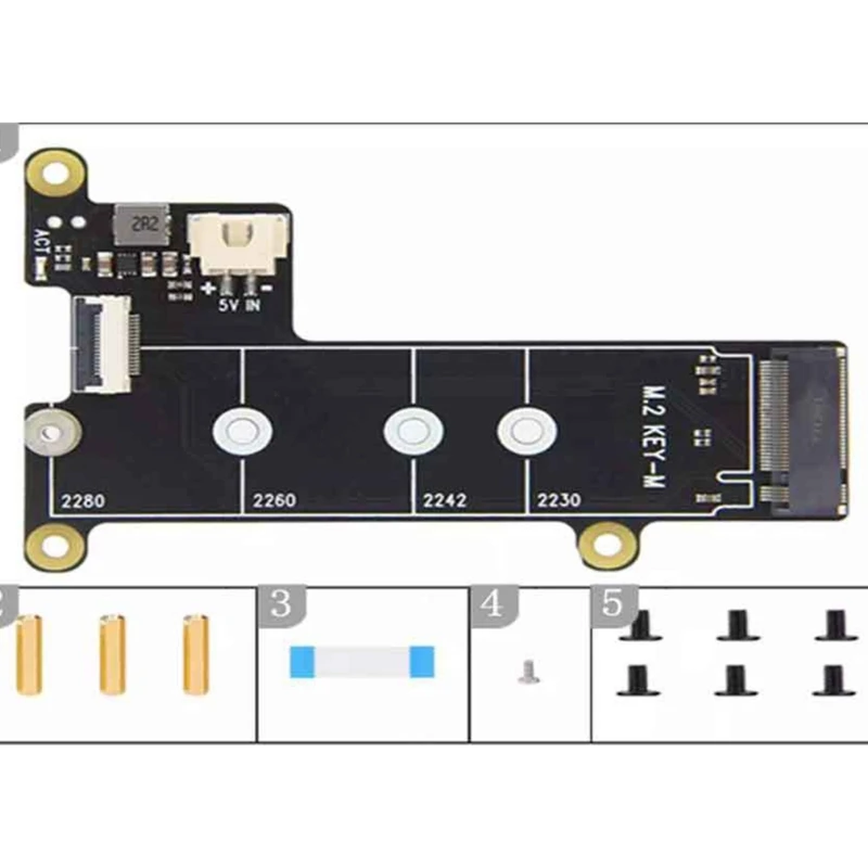 Expand Storage X1001 PCIe 2 NVMe SSD Extension Module Board Perfect for Enthusiasts Users Expand Storage, QXNF