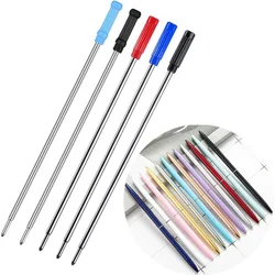 10Pcs/Lot Rotating Metal Special Ballpoint Pen Refill Rod Cartridge Core Recharge Red Black Blue Ink 11.6cm PH2008