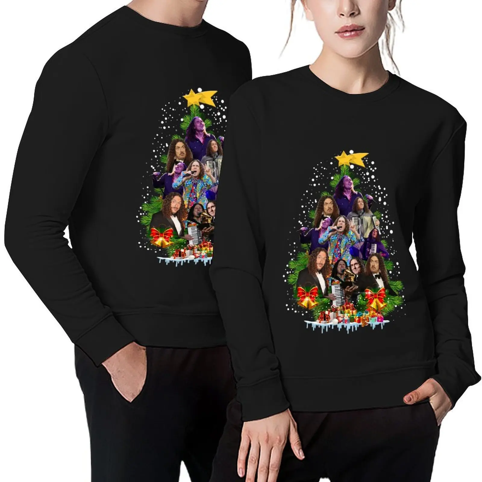 

Weird Al Yankovic Christmas Tree Best Fashion Pullover tracksuit autumn clothes men's sweat-shirt sweatshirts men