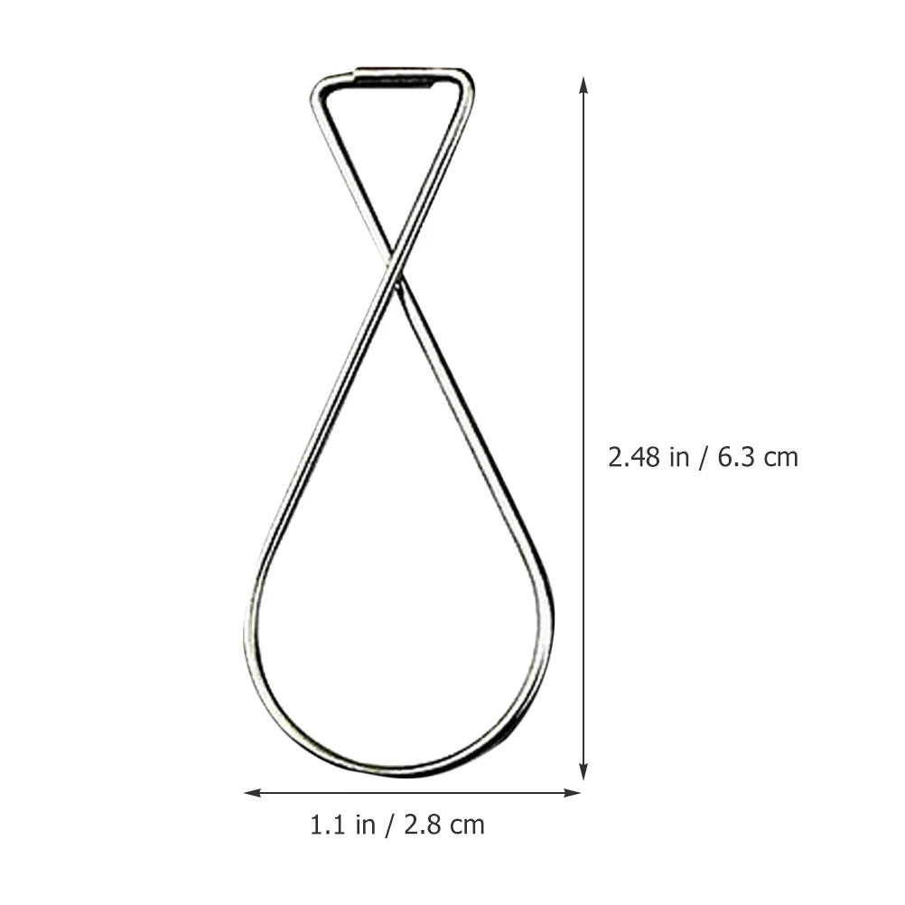 100 Pcs Grid Ceiling Hook Clothes Hanging Rack Steel Galvanized Suspended Hooks