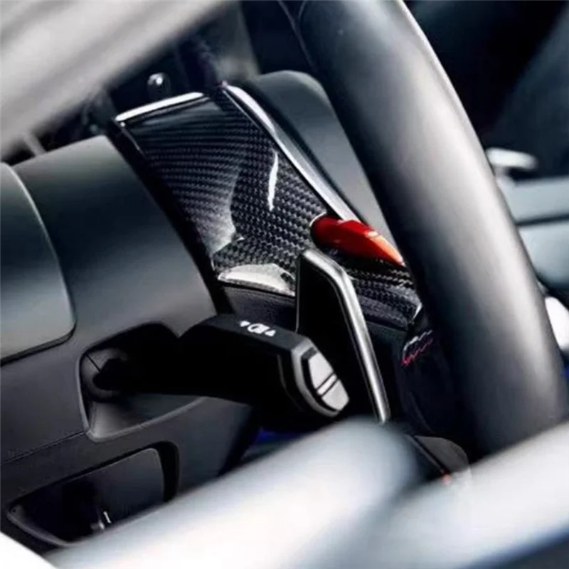 

L10A Carbon Fiber Car Steering Wheel Panel Decoration Cover Trim Frame For BMW 1234 Series Z4
