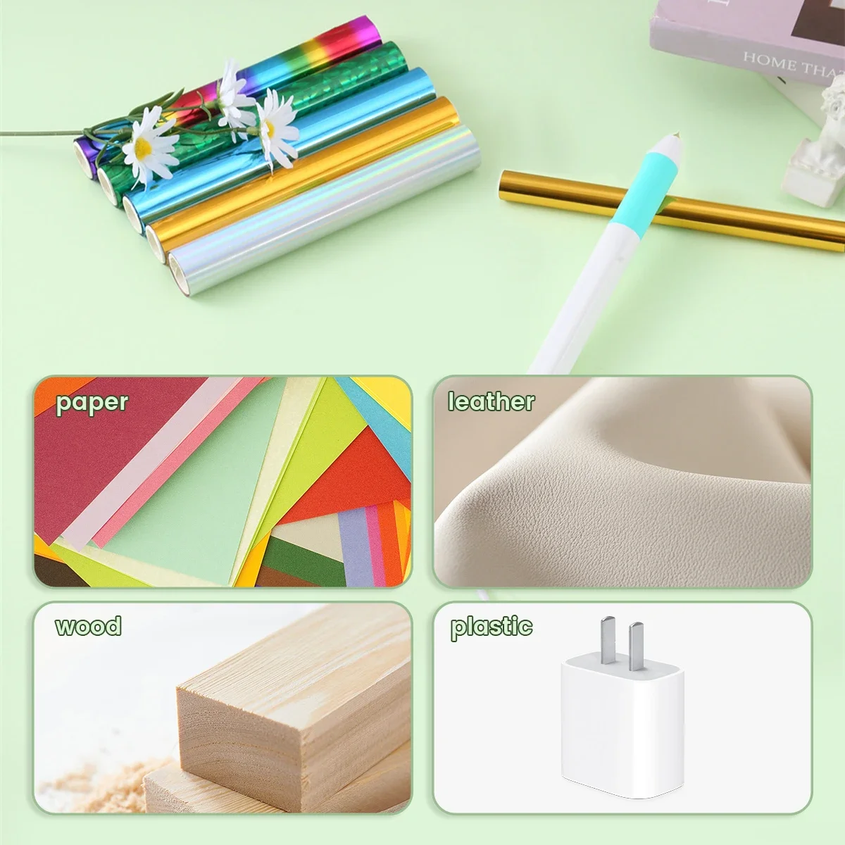 Tyvok ختم احباط ورقة USB الذهب القلم الحراري احباط القلم الحرارة المنشط احباط لفة عدة بولي Paper ورقة للنقش بالليزر #4