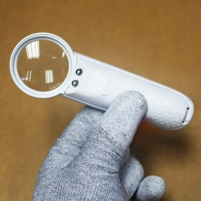 3PC 15X Illuminated Magnifier Magnifying Glass with LED Lights 2LED Aid Reading for Seniors Helping Hands Loupe Jewelry Repair