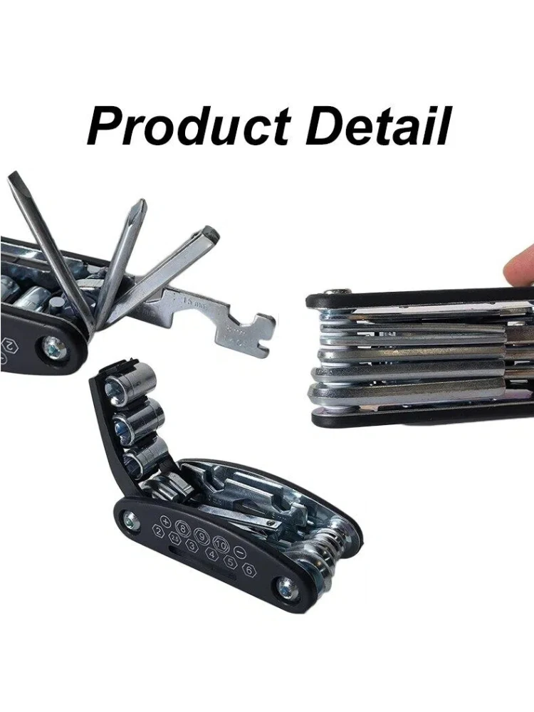 AliExpress NONE 16 in 1 Mountain Bike Portable Socket Multipurpose Wrench Bicycle Multi Tool Screwdriver Motorcycle Bicycle Repair Tools