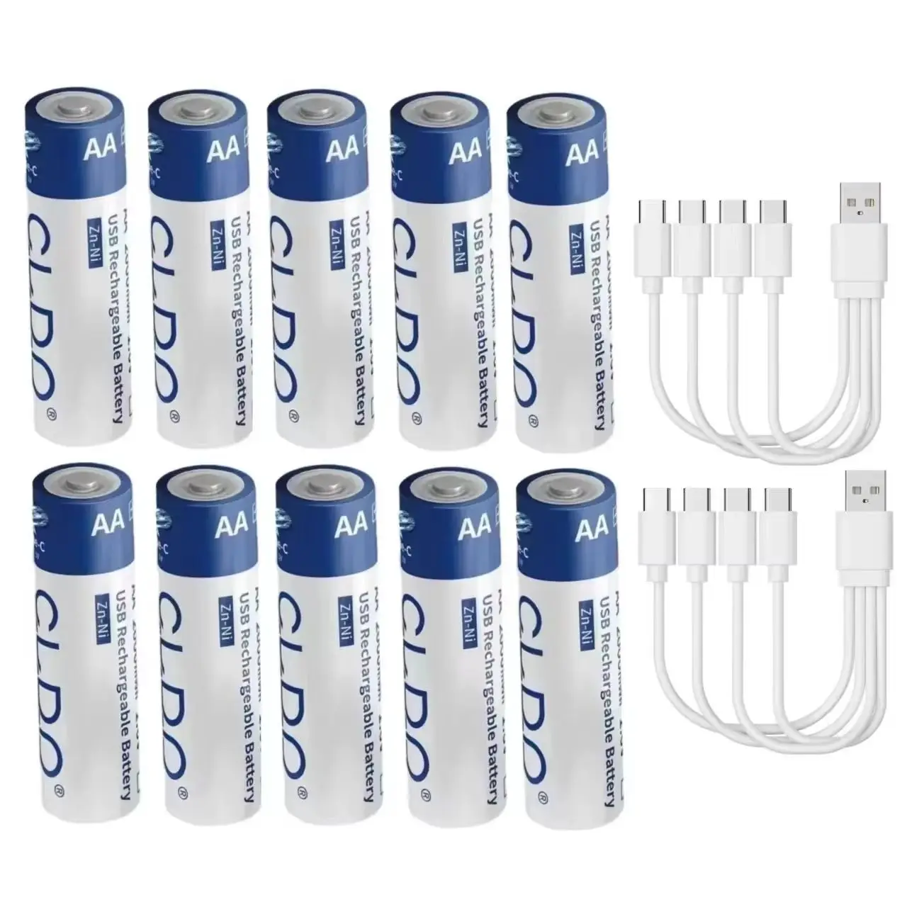 

10pcs/lot 1.6V AA rechargeable battery NI-ZN 2000mWh USB battery microphone gamepad fingerprint lock special battery