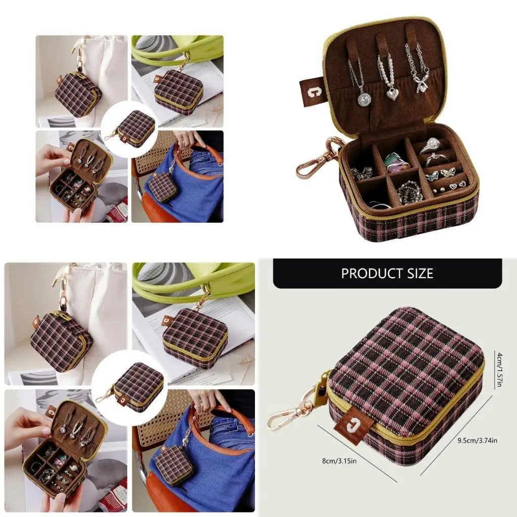 

31BB Stylish Jewelry Storage Case with Clear Lid for Easy Viewing and Protective