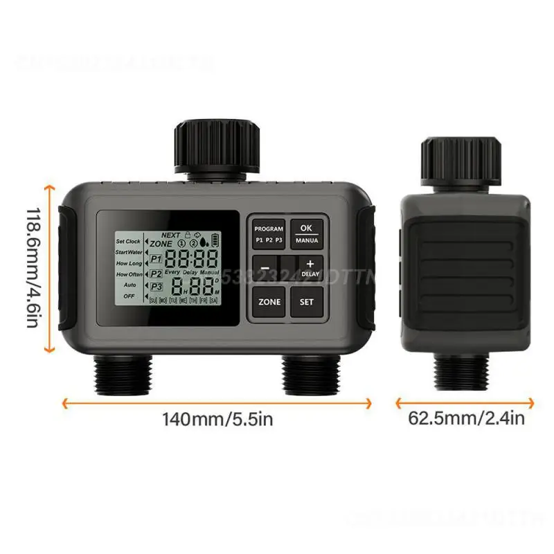 Water Timer Large Screen Display Irrigation Fully Adjustable Program Automatic Garden Watering Tool Irrigator Timer Watering Up