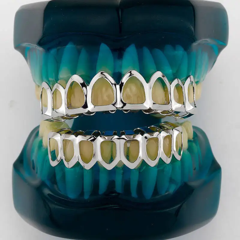 acessorios-de-hip-hop-personalizados-joias-dentarias-modernas-e-estilosas-para-dentes-ocos-dourados-oito-dentes-–-super-cool-para-homens-de-hip-hop-e-rap