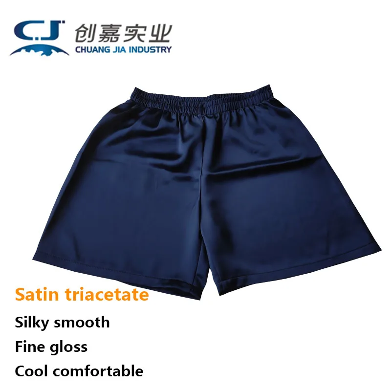 

Satin Triacetate Spring and Summer Men's Shorts Casual Sports Jogging Black Pants Cool Breathable Quality Men's Free Shipping