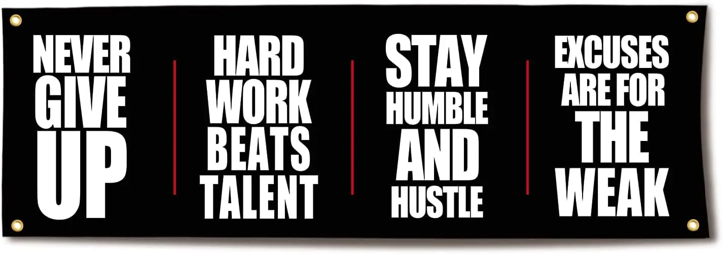 Motivational Gym Flag Banner 