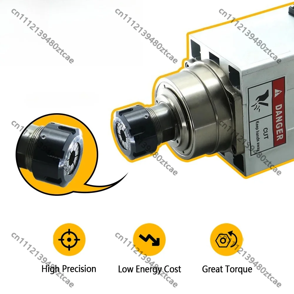 6KW Air Cooled ER32 Spindle Motor 110/220/380V 18000RPM Ceramic Bearing CNC Engraving Router Machine Accessory