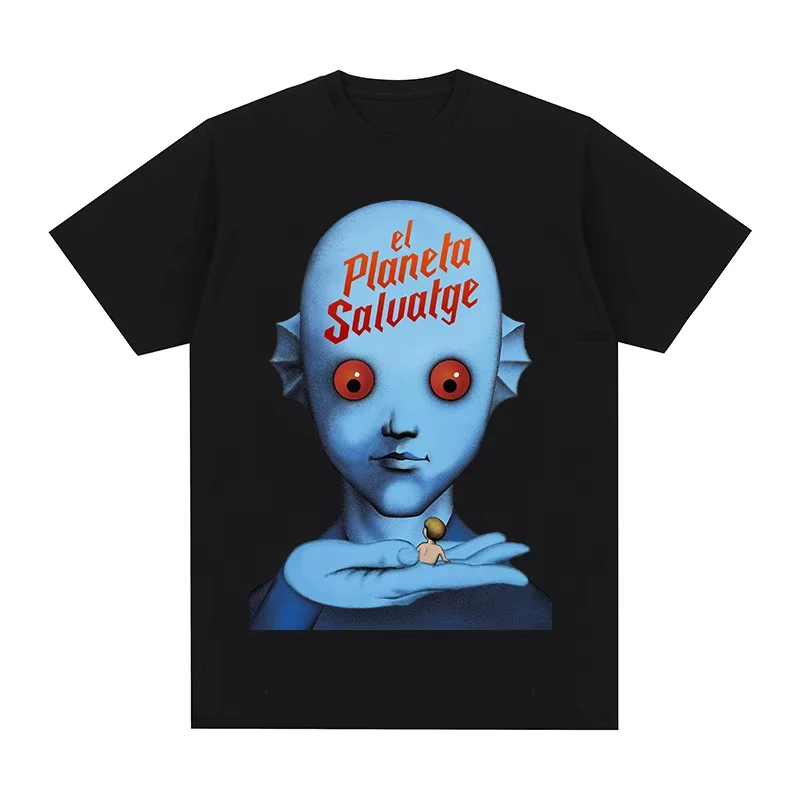 Fantastic Planet El Planeta Salvaje 70s Cult Movie T-shirt Men Women Oversized Casual Short Sleeve Crew Neck Cotton Tee Unisex