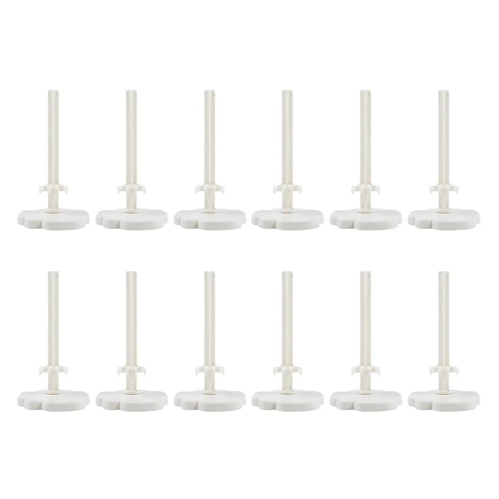 20Pcs White Transparent for 12Cm Height Support Holders Stable Display Mini Support Frame Collection Showcase