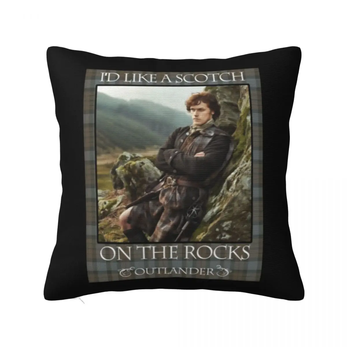 

Outlander On Starz T-ShirtI'd Like a Scotch on the Rocks Throw Pillow ornamental pillows for living room