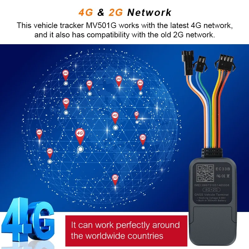 

Электронный GPS-локатор автомобиля для автомобиля с приложением Android ios Trackerking EC33B 4G Открытая установка с высоким качеством