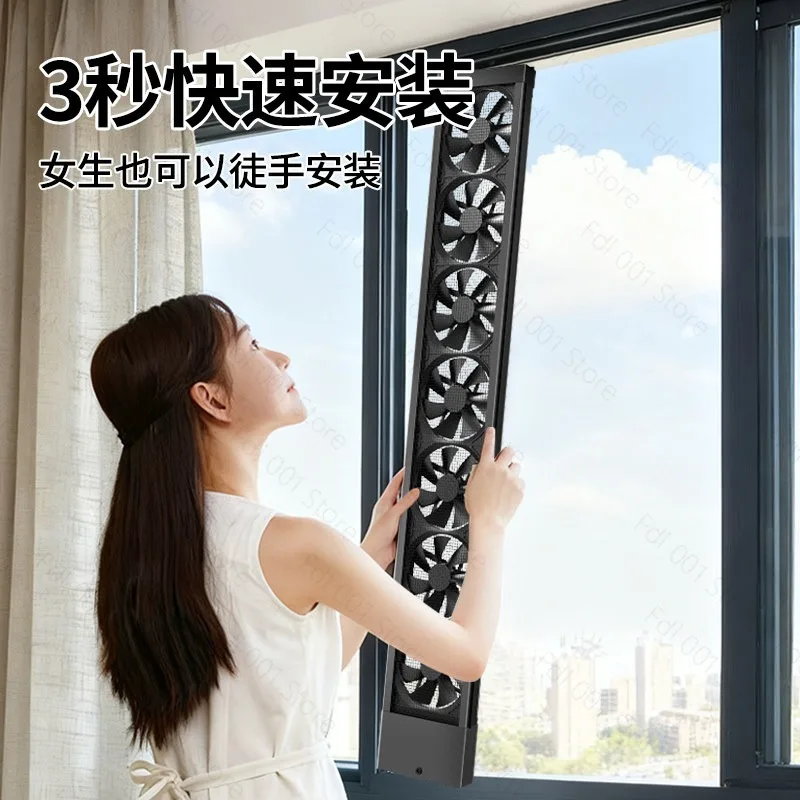 Window non-punching exhaust fan exhaust fan kitchen household strong silent window ventilation fan indoor smoke exhaust artifact