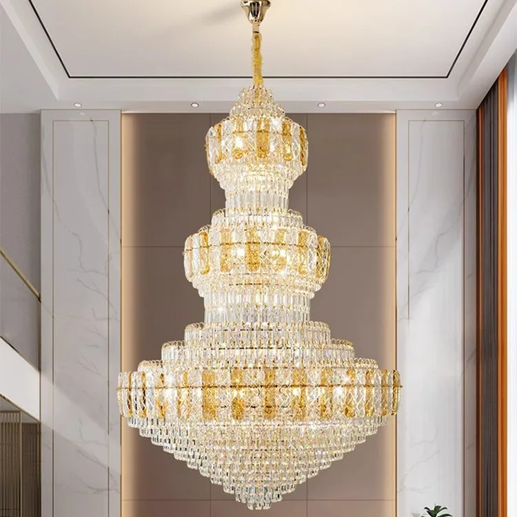 Light luxury duplex building Zhongshan lighting villa hotel sales department chandelier