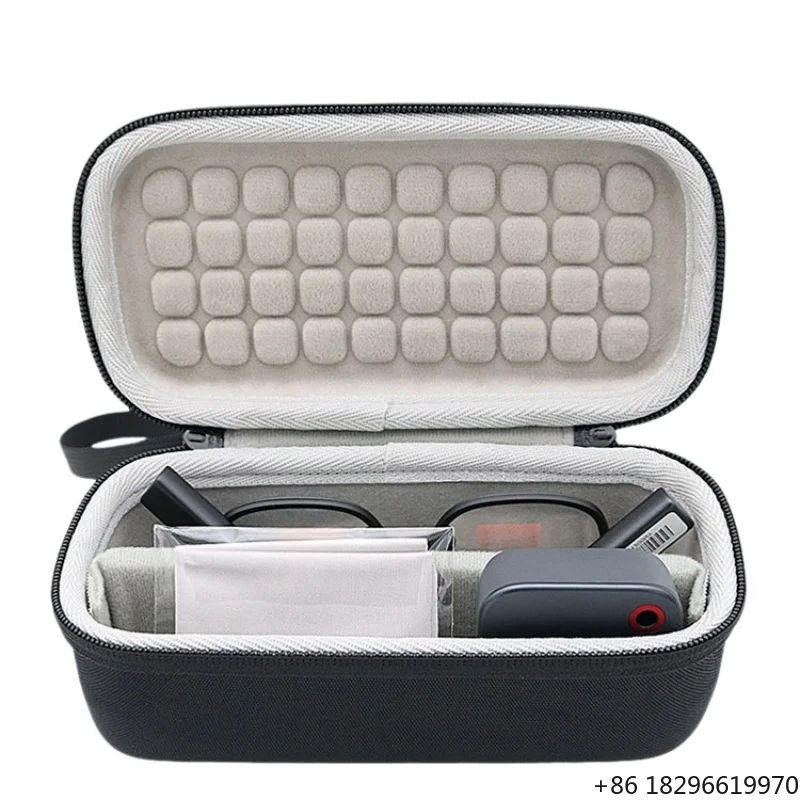 Hard Shell Storage EVA Case Compatible with INMO GO3 AI Smart Glasses Storage Bag Multi-functional Carry Case for Tech Products