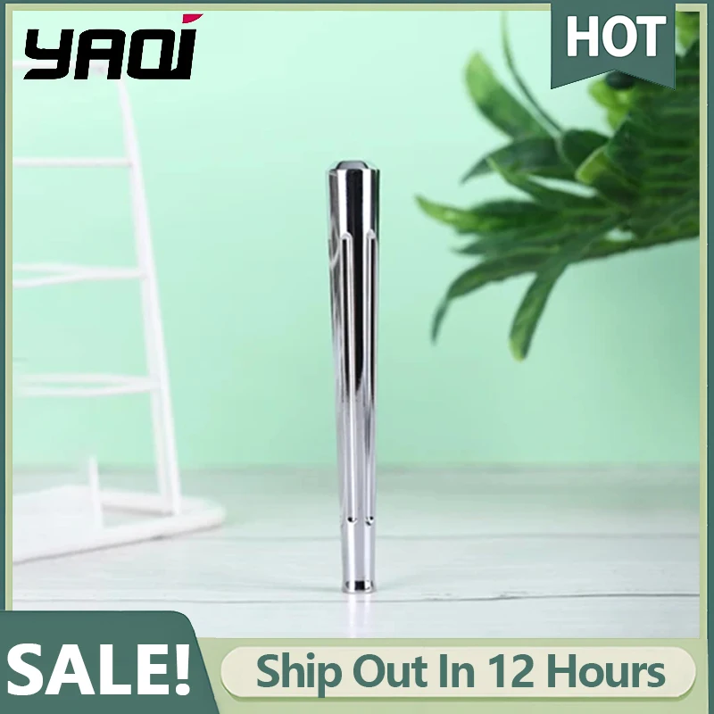 Yaqi Globe Trotter Chrome Color Brass Safety Razor Handle The Handle's 95mm Length and 7.5-12mm Diameter Ensure Comfortable Grip