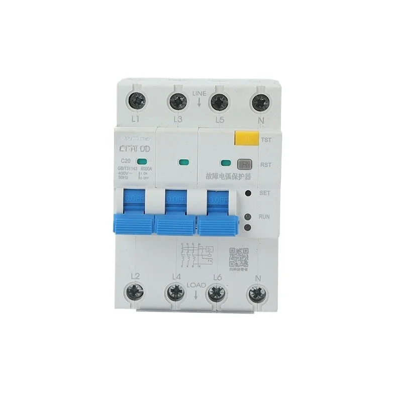 

3P + N Fault Arc Protector AFDD Arc Fault Protection Circuit Breaker 1P + N/2P/3P + N/4P Switch