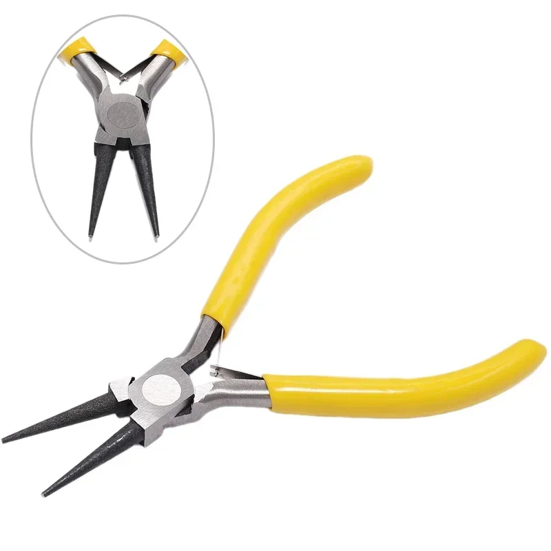 Multi-functional Mini Pliers Pointed Round Nose Steel Wire Pliers Cable Cutting Pliers DIY Jewelry Making Handmade Accessories