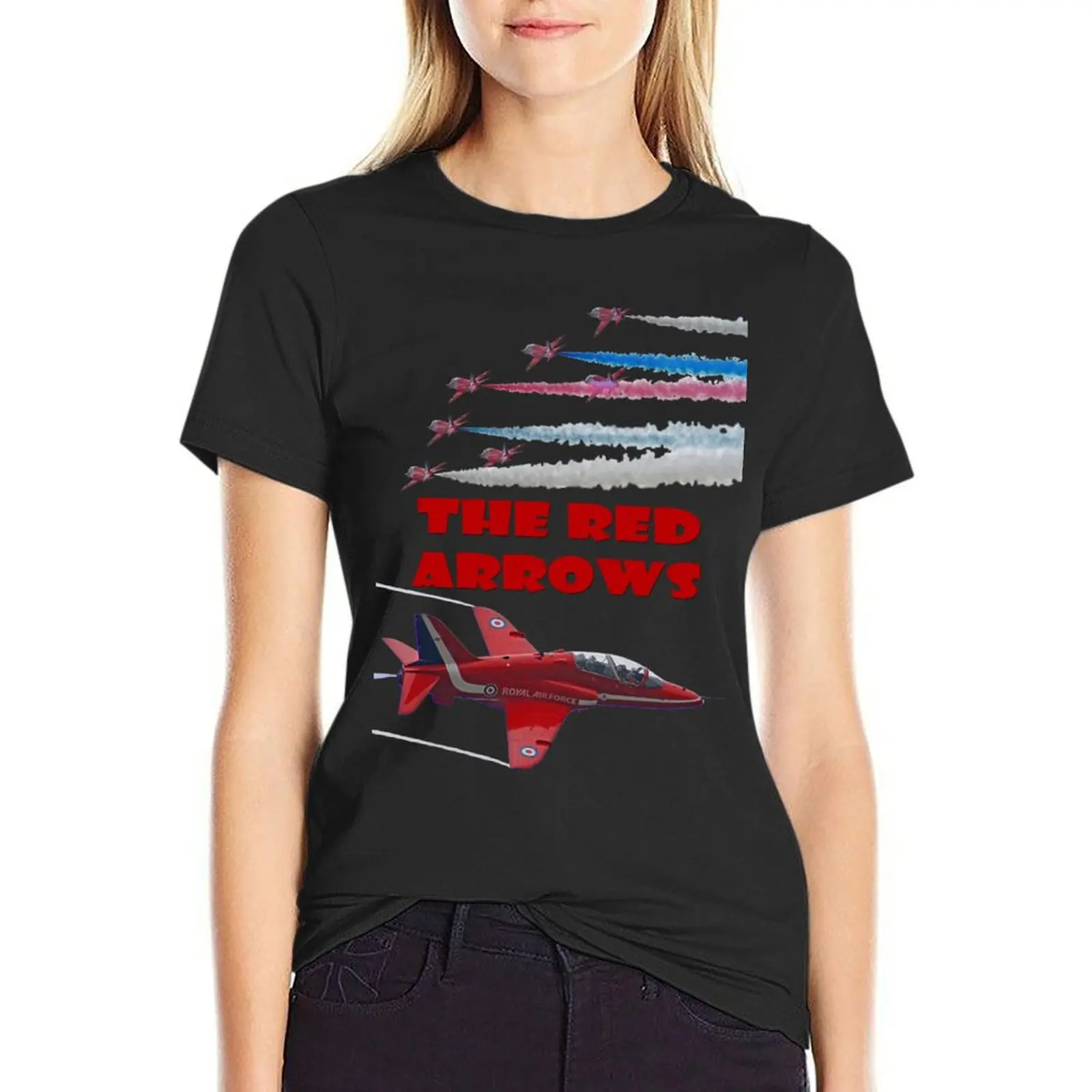 The Red Arrows T Shirt T-Shirt sports fans heavyweights graphics blanks white t-shirt dress for Women sexy