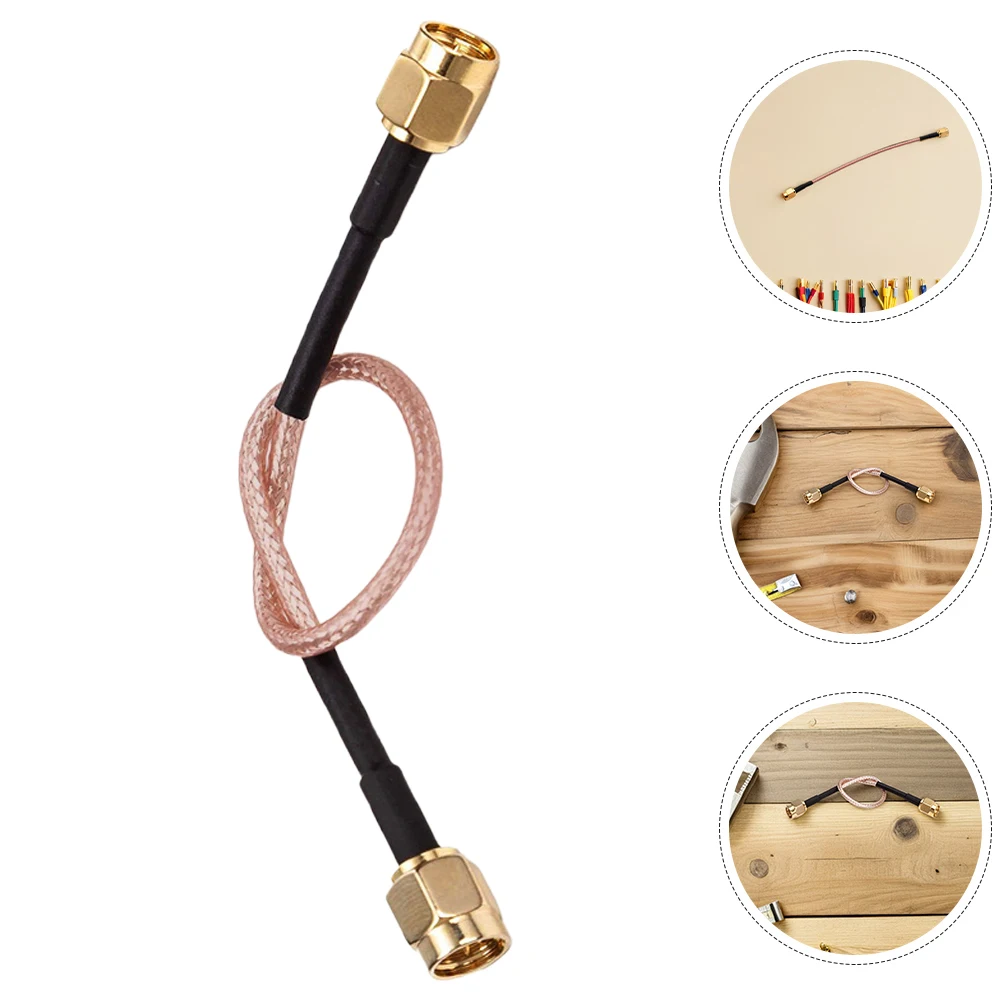 4pcs Sma Male To Male Adapter High Precision Signal Transmission Compact Connector For Wireless Communication Broadcast